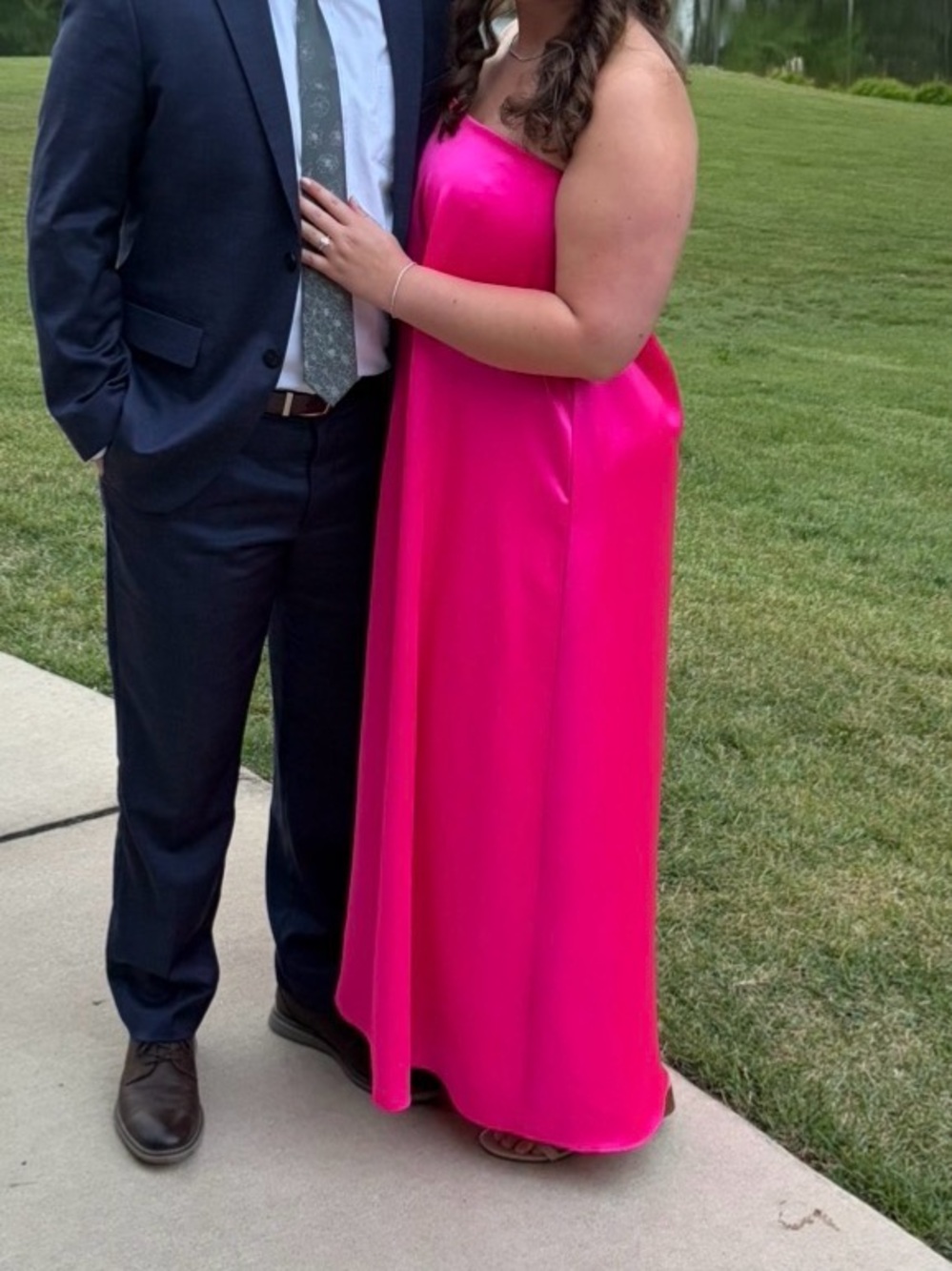 ANTONIO MELANI Vibrant Pink Lucia Maxi Dress